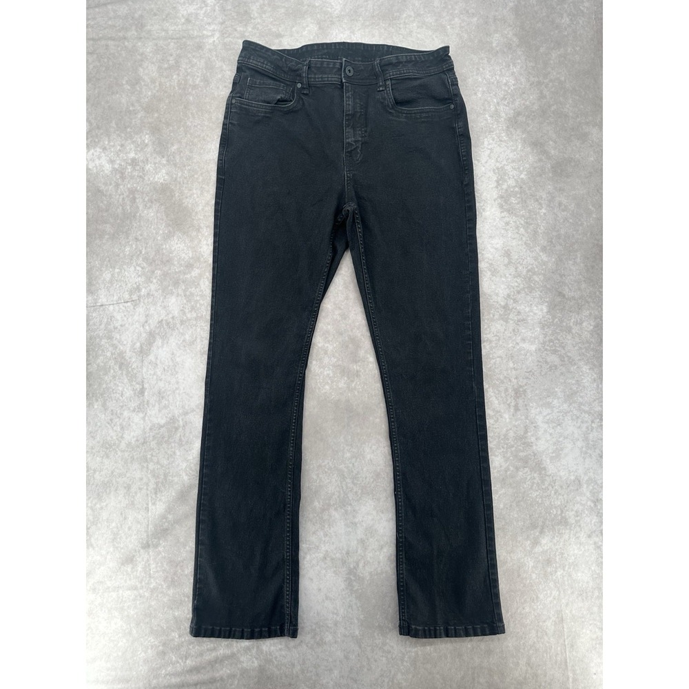 The Perfect Jean NYC Jeans Mens 35x34 Black Bootcut Western Cotton Stretch